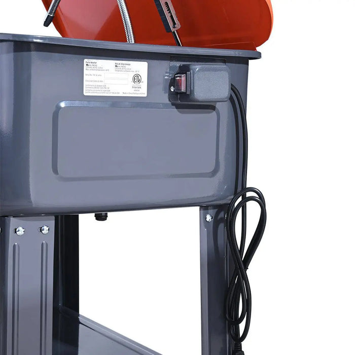 TMG Industrial 20 Gallon Parts Washer, 5’ Power Cord, 120V Pump, 4 GPM Flow, TMG-APW20