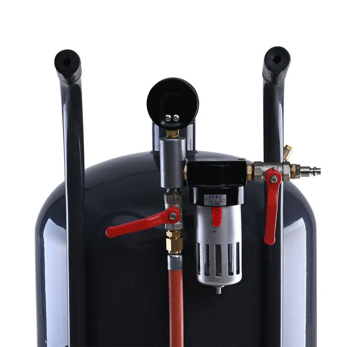 TMG Industrial 20 Gallon Portable Sandblaster, 125 PSI, 25 CFM, 8’ Hose, 5” Rubber Wheels, Filling Funnel, TMG-ABT20