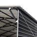 TMG Industrial 20’ x 20’ Metal Shed Carport, 10’ Enclosed Sidewalls, 400 Sq-Ft, 27 GA Corrugated Panels, TMG-MSC2020F