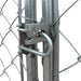 TMG Industrial 20’ x 20’ Outdoor Dog Kennel Playpen, Outdoor Dog Runner, Pet Exercise House, Lockable Gate, 6’ Chain-Link Fence, TMG-DCP2020