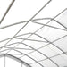 TMG Industrial 20' x 30' Straight Wall Peak Ceiling Storage Shelter with Heavy Duty 11 oz PE Cover & Drive Through Door, TMG-ST2031E