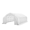 20' x 30' Straight Wall Peak Ceiling Storage Shelter with Heavy Duty 11 oz PE Cover & Drive Through Door, TMG-ST2031E