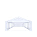 TMG Industrial 20' x 40' Heavy Duty Outdoor Party Tent with Removable Sidewalls and Roll-Up Doors, 11 oz PE Cover, 6’6” Overhead, 10’ Peak Ceiling, TMG-PT2040F