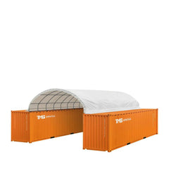 20' x 40' PVC-kankaasta valmistettu konttisuoja, palosuojattu, vedenkestävä, UV-suojattu, TMG-ST2041CV (aiemmin ST2040C)