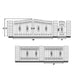 TMG Industrial 212-ft Bi-Parting Ornamental Wrought Iron Gate & Fence Panels Combo Pack, All Steel, Powder Coated, TMG-MG212P