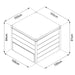 TMG Industrial 220 Gallon Stationary Composter, Galvanized/Powder Coated, TMG-MCP40