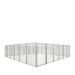 TMG Industrial 24’ x 24’ Galvanized Dog Kennel, Easy Assembly, Weather-Resistant, TMG-DCP24