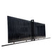 TMG Industrial 25-ft Driveway Privacy Sliding Wrought Iron Gate, Fully Welded Structure & Panels, In-Ground Rail Track, TMG-MGS25