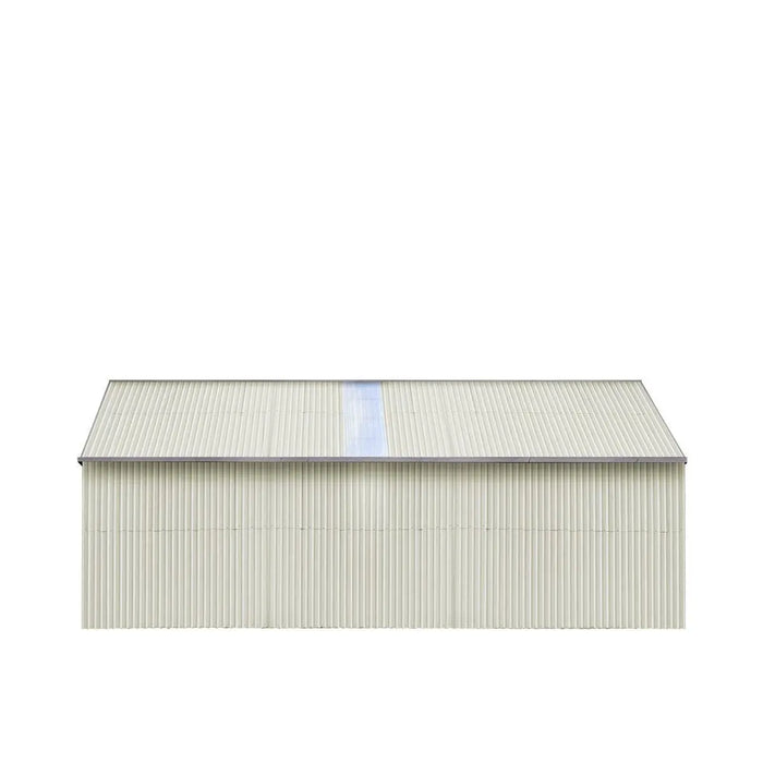 TMG Industrial 25’ x 41’ Double Garage Metal Barn Shed with Side Entry Door, 1025 Sq-Ft Floor Space, 9’8” Eave Height, 27 GA Metal, Skylights, 4/12 Roof Pitch, TMG-MS2541 (Discontinued)