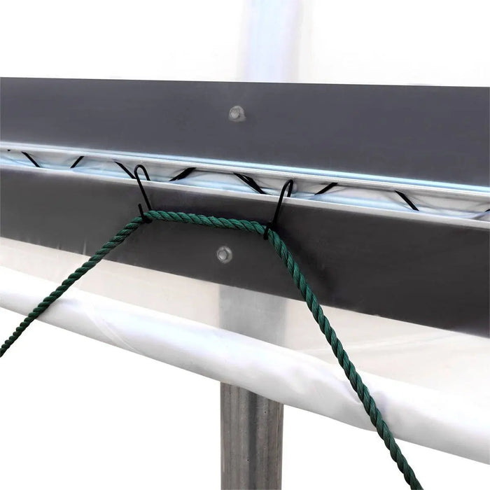 TMG Industrial 30’ x 120’ Tunnel Greenhouse Grow Tent w/6 Mil Clear EVA Plastic Film, Cold Frame, Hand Crank Roll-Up Sides, Peak Ceiling Roof, TMG-GH30120