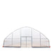 TMG Industrial 30’ x 120’ Tunnel Greenhouse Grow Tent w/6 Mil Clear EVA Plastic Film, Cold Frame, Hand Crank Roll-Up Sides, Peak Ceiling Roof, TMG-GH30120