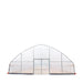TMG Industrial 30’ x 150’ Tunnel Greenhouse Grow Tent w/6 Mil Clear EVA Plastic Film, Cold Frame, Hand Crank Roll-Up Sides, Peak Ceiling Roof, TMG-GH30150