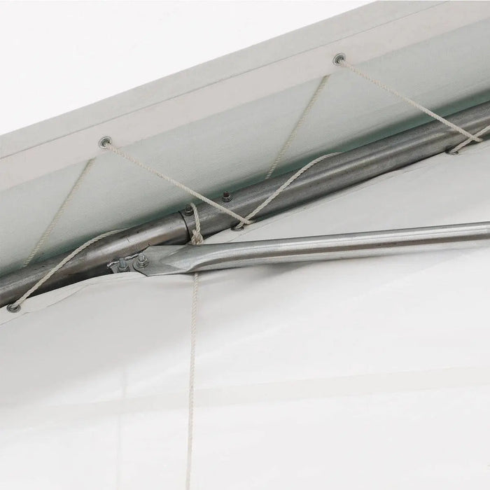 30' x 40' huippukattoinen varastohalli, jossa on kestävä 17 oz:n PVC-katos ja läpiajo-ovet, TMG-ST3040V