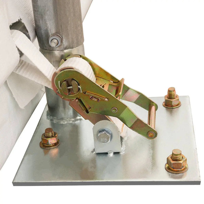 30' x 40' huippukattoinen varastohalli, jossa on kestävä 17 oz:n PVC-katos ja läpiajo-ovet, TMG-ST3040V