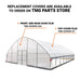 30' x 40' Commercial Tunnel Greenhouse with 6 Mil Clear Poly Covers and Roll-Up Sides TMG-GH3040-V2 (Previously GH3040) TMG Industrial CA