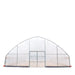 TMG Industrial 30’ x 50’ Tunnel Greenhouse Grow Tent w/6 Mil Clear EVA Plastic Film, Cold Frame, Hand Crank Roll-Up Sides, Peak Ceiling Roof, TMG-GH3050