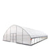 TMG Industrial 30’ x 50’ Tunnel Greenhouse Grow Tent w/6 Mil Clear EVA Plastic Film, Cold Frame, Hand Crank Roll-Up Sides, Peak Ceiling Roof, TMG-GH3050