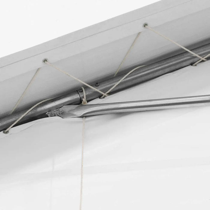 TMG Industrial 30' x 80' Peak Ceiling Storage Shelter with Heavy Duty 11 oz PE Cover & Drive Through Doors, TMG-ST3080E (Previously ST3080)