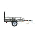 TMG Industrial 4’ x 6’ Single Axle Utility Trailer, 1580 Lb Payload Capacity, Robust Construction, 2” Coupler, TMG-UT46