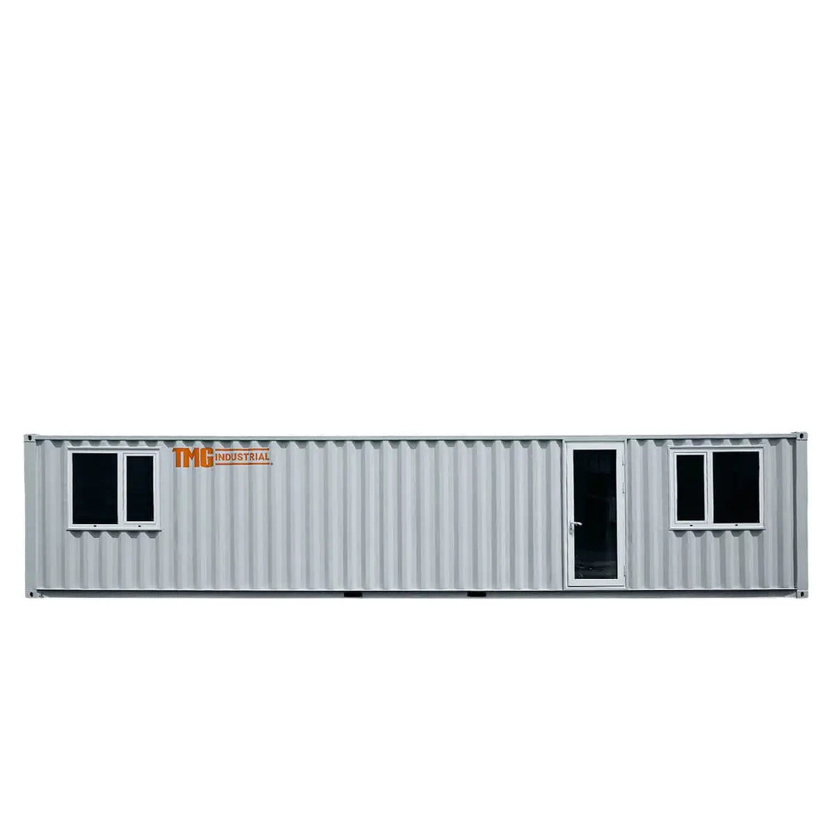 40’ Custom Built Steel Container Office, Insulated, PVC Flooring, Wood ...