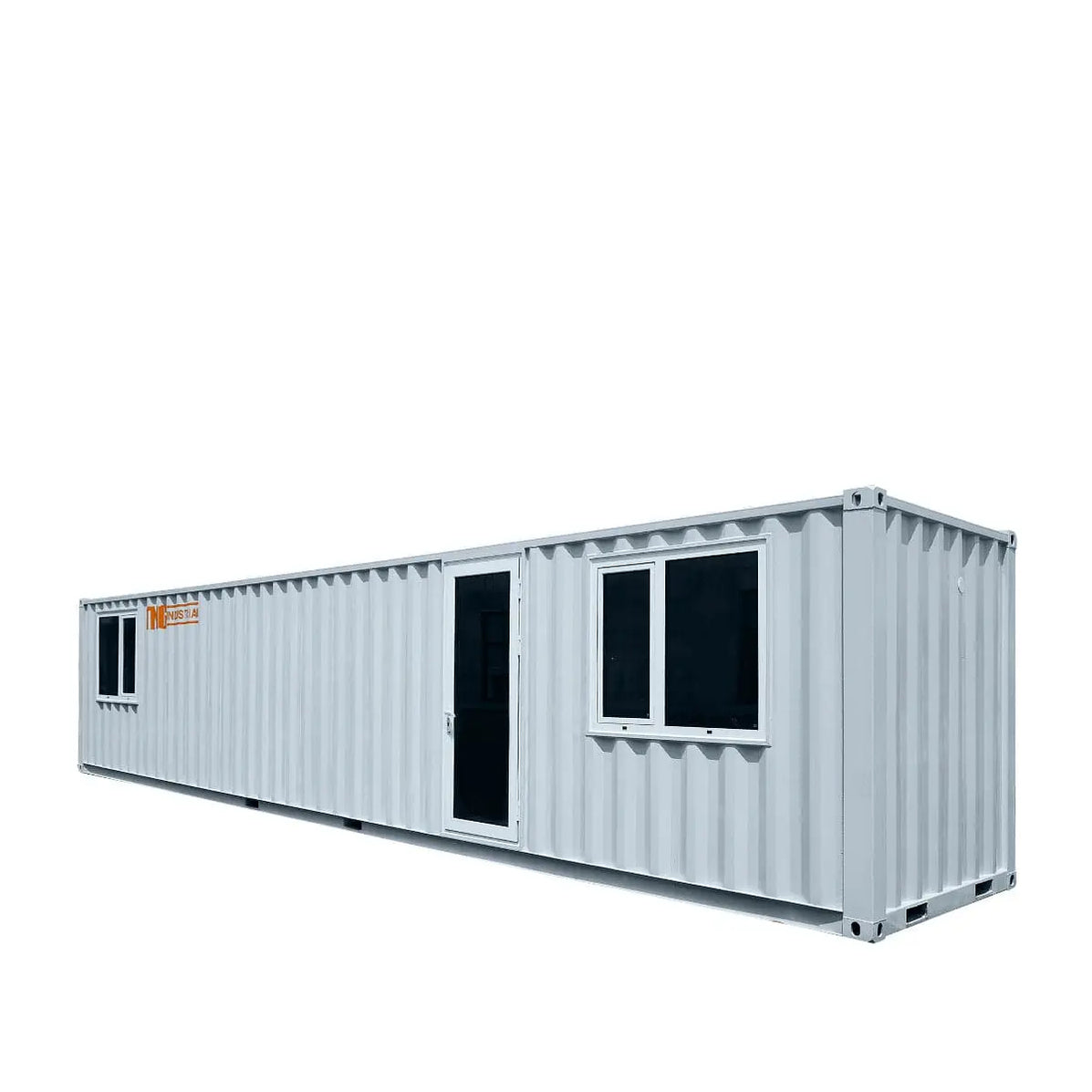 40’ Custom Built Steel Container Office, Insulated, PVC Flooring, Wood ...