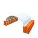 TMG Industrial 40' x 40' Dual Truss Container Shelter with Heavy Duty 21 oz PVC Cover, TMG-DT4041C (Previously DT4040C)