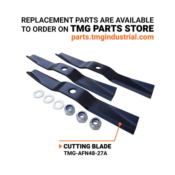 TMG Industrial 48’’ ATV Tow-Behind Finish Mower, Briggs & Stratton PowerBuilt™ 10.5 HP Engine, TMG-AFN48