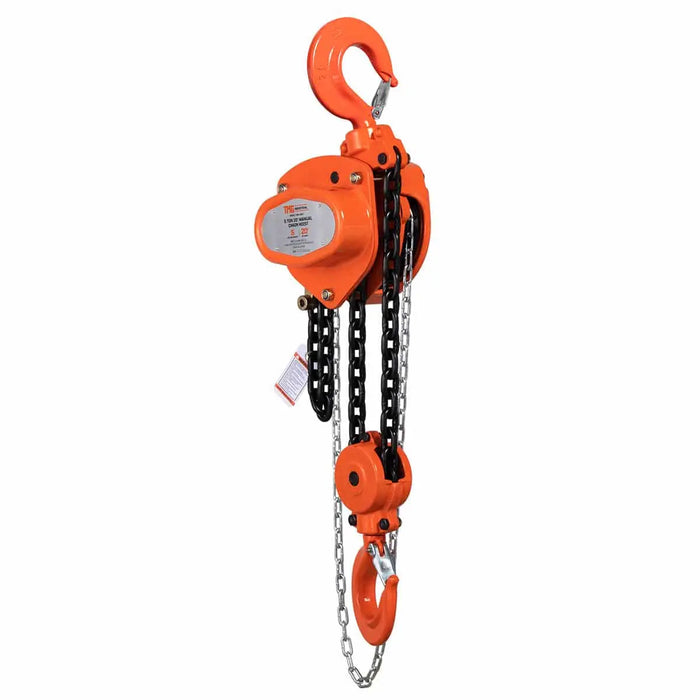 TMG Industrial 5 Ton 20' Lift Chain Hoist, 360° Swivel Hook, ASME B30.16, TMG-AHC5
