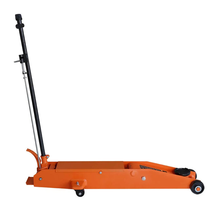 TMG Industrial 5 Ton Long Reach Chassis Service Jack, Single Piston, 6-1/2” Ground Clearance, 360° Pivot, TMG-AJL05