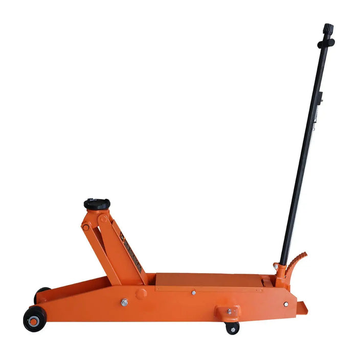 TMG Industrial 5 Ton Long Reach Chassis Service Jack, Single Piston, 6-1/2” Ground Clearance, 360° Pivot, TMG-AJL05