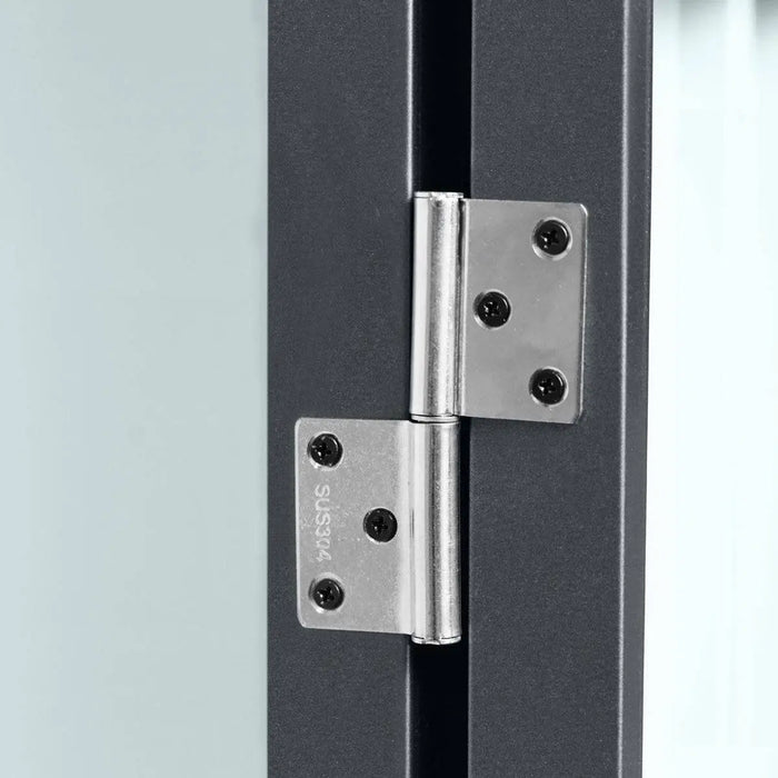 TMG Industrial 5 x 6 FT Apex Roof Metal Shed Pro Series, Galvanized corrugated metal, Apex roof design, Two air vents, TMG-MS0506