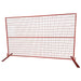 TMG Industrial 6’ x 10’ Temporary Construction Fence Panel w/Top Clips & Base Feet, Premium PVC Coating, TMG-FMC29