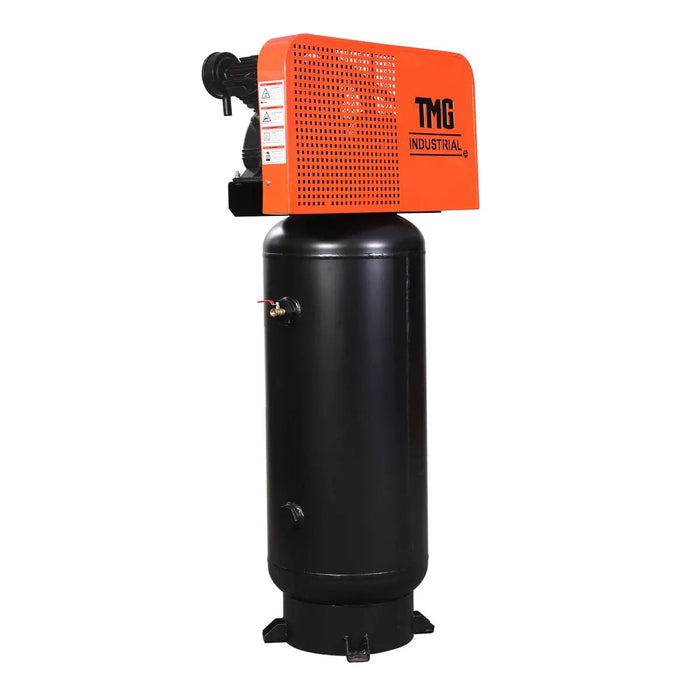 TMG Industrial 60 Gallon 5 HP Stationary Electric Air Compressor, 5 Min Fill Time, 230V Induction Motor, ASME Vertical Tank, TMG-ACE60
