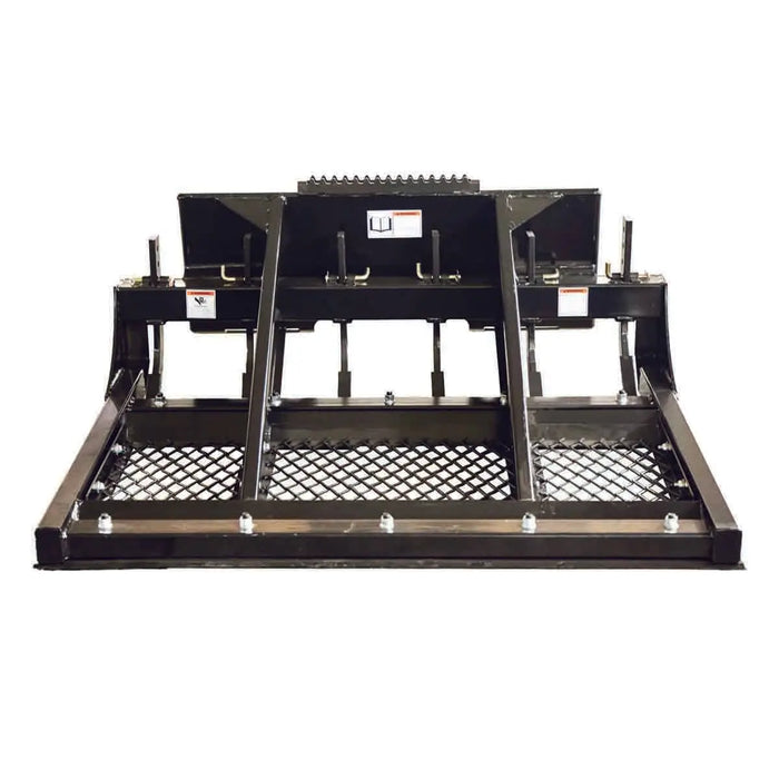 TMG Industrial 60” Skid Steer Land Plane, Adjustable & Reversible Scarifier Teeth, Bolt-On Cutting Blades, Removable Sift Screen, TMG-SLP60