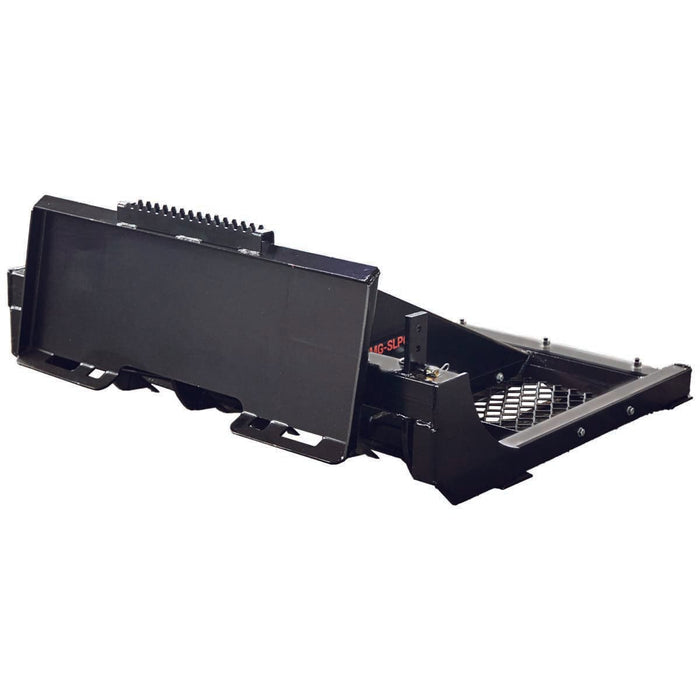 60" liukuohjattu maanmuokkauskone, säädettävät ja käännettävät ilmastushampaat, pultattavat leikkuuterät, irrotettava seula TMG-SLP60