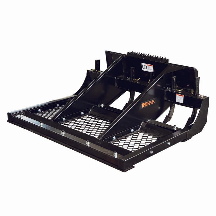 60" liukuohjattu maanmuokkauskone, säädettävät ja käännettävät ilmastushampaat, pultattavat leikkuuterät, irrotettava seula TMG-SLP60