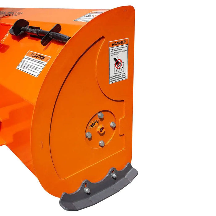 TMG Industrial 72” 3-Point Hitch Snow Blower, 25-90 HP, 24” Diameter Impeller, 360° Snow Chute, CAT 1 & CAT 2 Suspension, TMG-TBS72