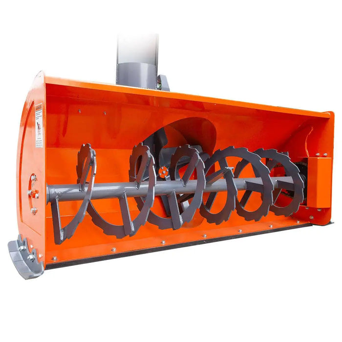 TMG Industrial 72” 3-Point Hitch Snow Blower, 25-90 HP, 24” Diameter Impeller, 360° Snow Chute, CAT 1 & CAT 2 Suspension, TMG-TBS72