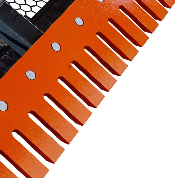 TMG Industrial 72” Skid Steer Hydraulic Land Plane Scarifier, 8 Hydraulic Adjustable Ripper Teeth, Reversible Planer Comb, Grading, Spreading & Leveling, TMG-SLP75