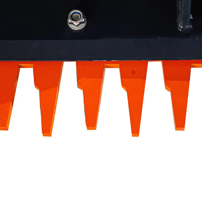 TMG Industrial 72” Skid Steer Land Plane, 6 Adjustable Ripper Teeth, Reversible Planer Comb, Grading, Spreading & Leveling, TMG-SLP72