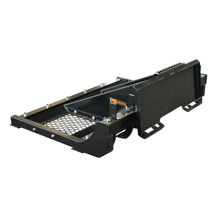 72" liukuohjattu maanmuokkauskone, säädettävät ja käännettävät ilmastushampaat, pultattavat leikkuuterät, irrotettava seula, TMG-SLP70