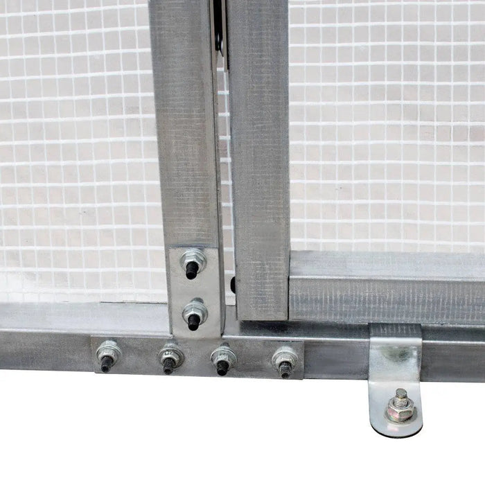 TMG Industrial 8’ x 13’ Greenhouse Grow Tent w/20 Mil Ripstop Leno Mesh PVC Cover, Galvanized Steel Frame, Roll-up Windows, TMG-GH813