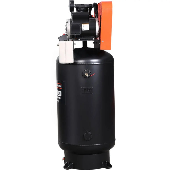 TMG Industrial 80 Gallon 7.5 HP Stationary Electric Air Compressor, 6 Min Fill Time, 230V Induction Motor, ASME Vertical Tank, TMG-ACE80