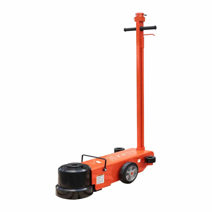TMG Industrial 80 Ton Air Hydraulic Two Stage Truck Jack, 50 Ton Self-Retracting Ram, Adjustable 90°-180°, TMG-AJT80