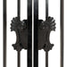 TMG Industrial 88-ft Bi-Parting Ornamental Wrought Iron Gate & Fence Panels Combo Pack, All Steel, Powder Coated, TMG-MG88P