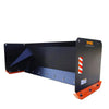9’ Skid Steer Snow Pusher w/Steel Cutting Edge, Pivoting Wear Shoes, Side Braces, 40-70 HP, TMG-SP09