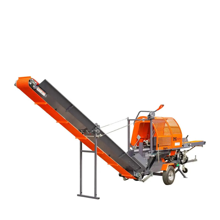 TMG Industrial Firewood Log Splitter Processor Conveyor, 24" x 15" Log Capacity, 14 HP Kohler Engine, 18” STIHL Chainsaw, TMG-GLS20