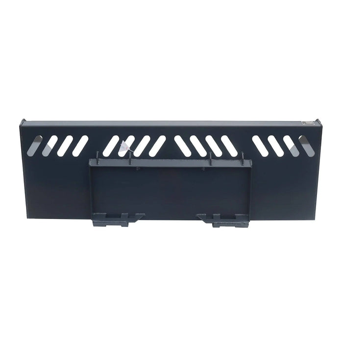 TMG Industrial Heavy-Duty 84” Skid Steer Snow/Mulch Bucket, Bolt-On Cut Edge, 1500-lb Weight Capacity, Universal Quick Mount, TMG-SN84