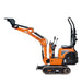 TMG Industrial Kohler Powered Mini Compact Excavator, Eaton Hydraulic Motor, 360° Rotation, 11" Bucket Included, TMG-MVE09K