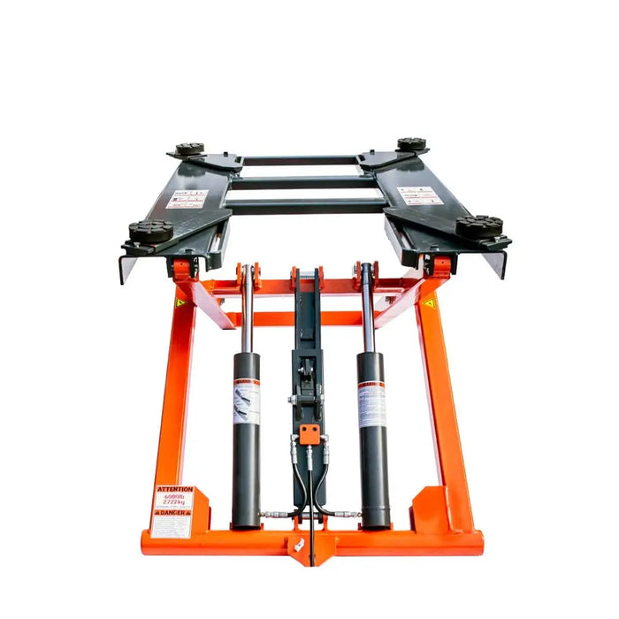 TMG Industrial Mid-Rise Portable Automotive Scissor Lift, 6000 lb Lift Capacity, 48” Lift Height, Single-Point Lock Release, TMG-ALS61